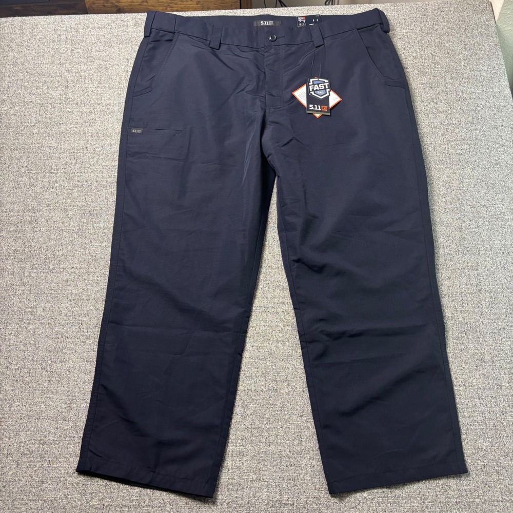 5.11 Tactical Pant Mens 42x28 Fast-Tac Urban Dark Navy Ripstop Lightweight